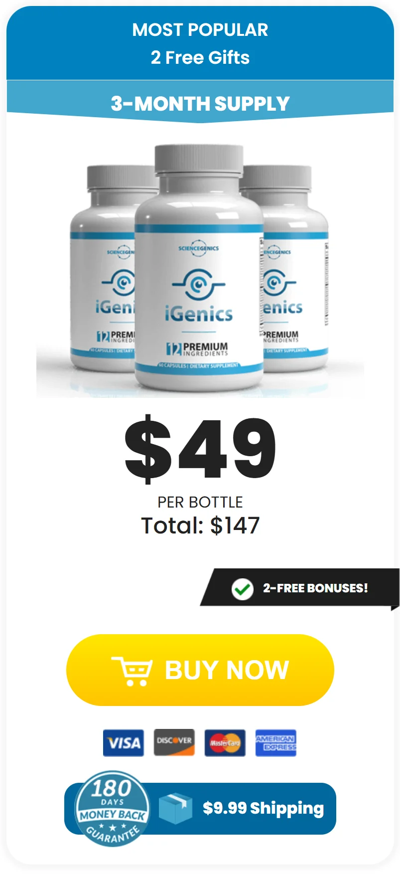 buy iGenics 3 bottle now